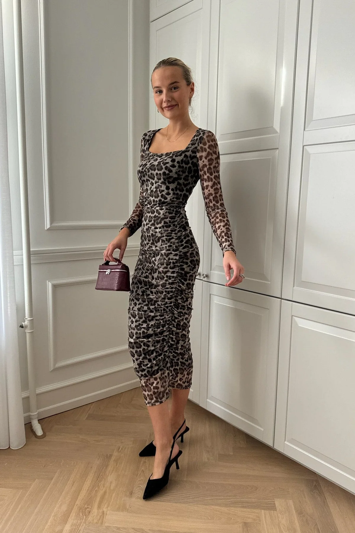 BYIC Kiraic Mesh Dress A23724 lp leo print