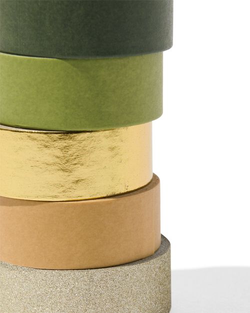 5 rubans adhésifs washi dans une boîte de rangement