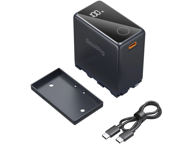 Smallrig Digitalkamera-Akku NP-F970 USB-C wiederaufladbar - 10500 mAh wiederaufladbarer Kamera-Akku