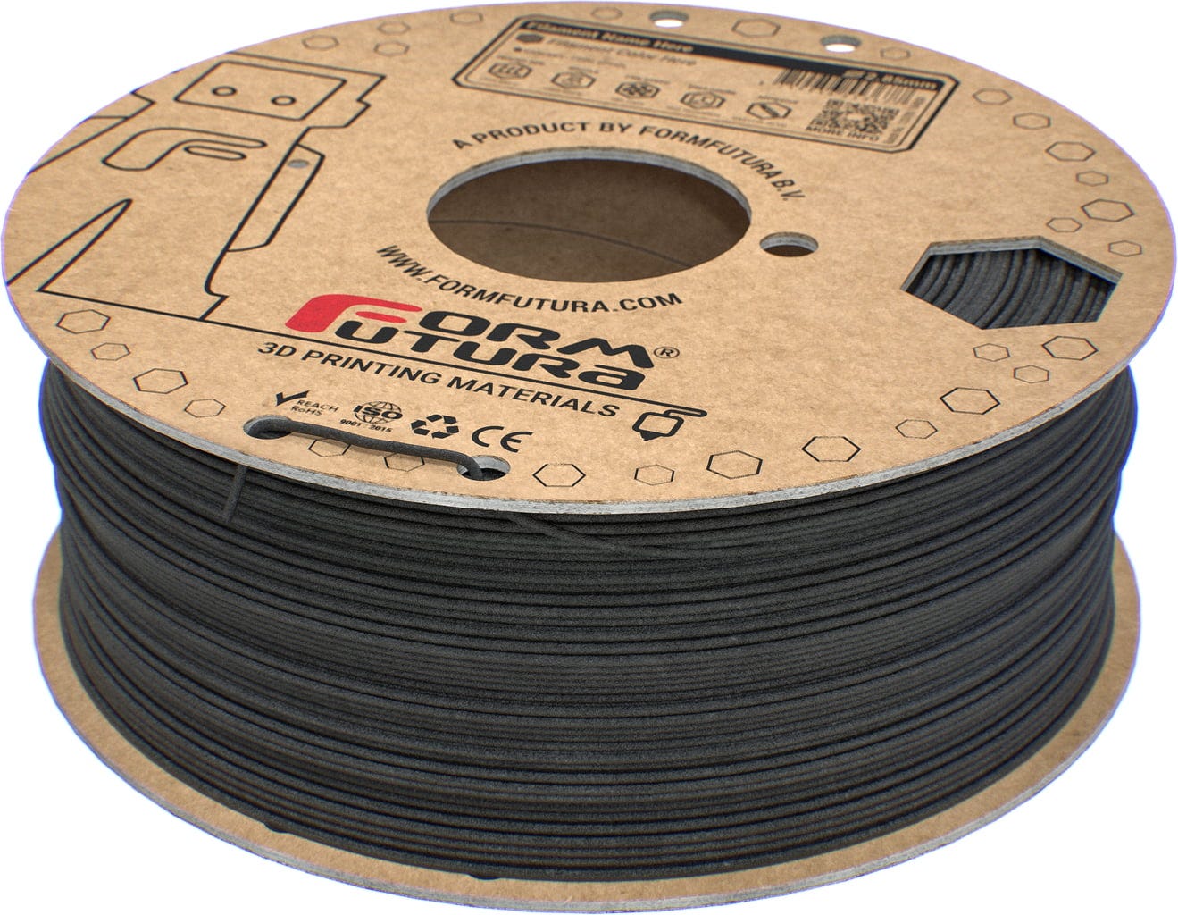 FormFutura  AthenaX CF10 Black, 1,75 mm / 1000 g    Karbonfaser verstärktes PCTG Material