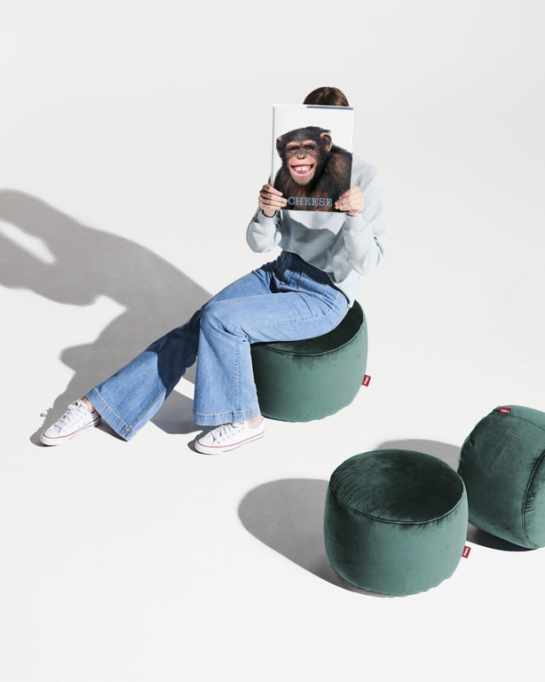 Fatboy Point Velvet poef Recycled Petrol