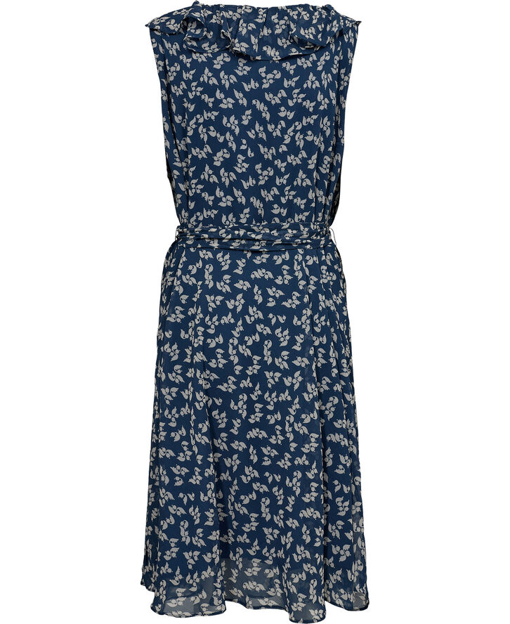 Lauren Ralph Lauren POLY CRINKLE GGT 58-DRESS Blue/cream
