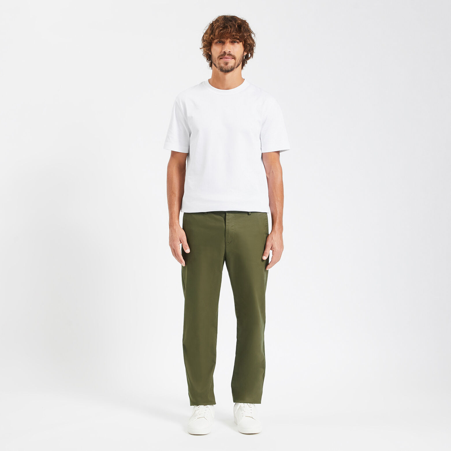 Pantalon chino regular 'le parfait by JULES' Vert kaki
