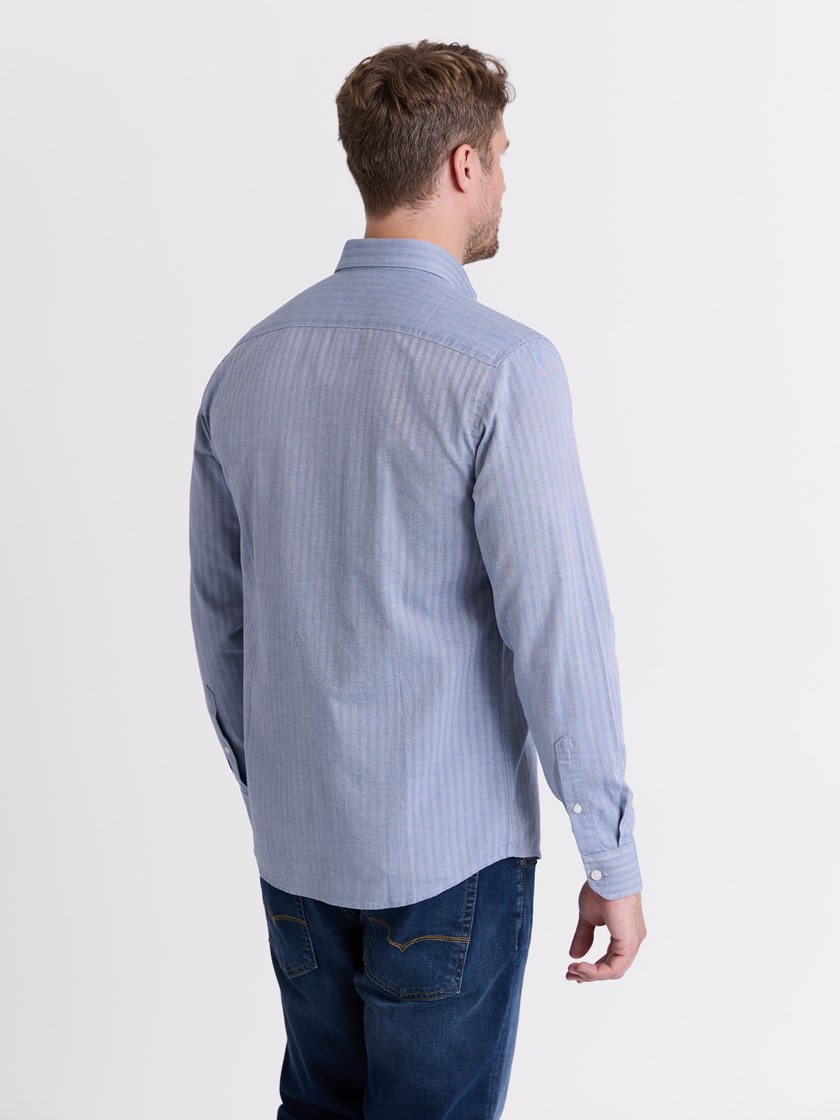 Herringbone skjorte True Navy