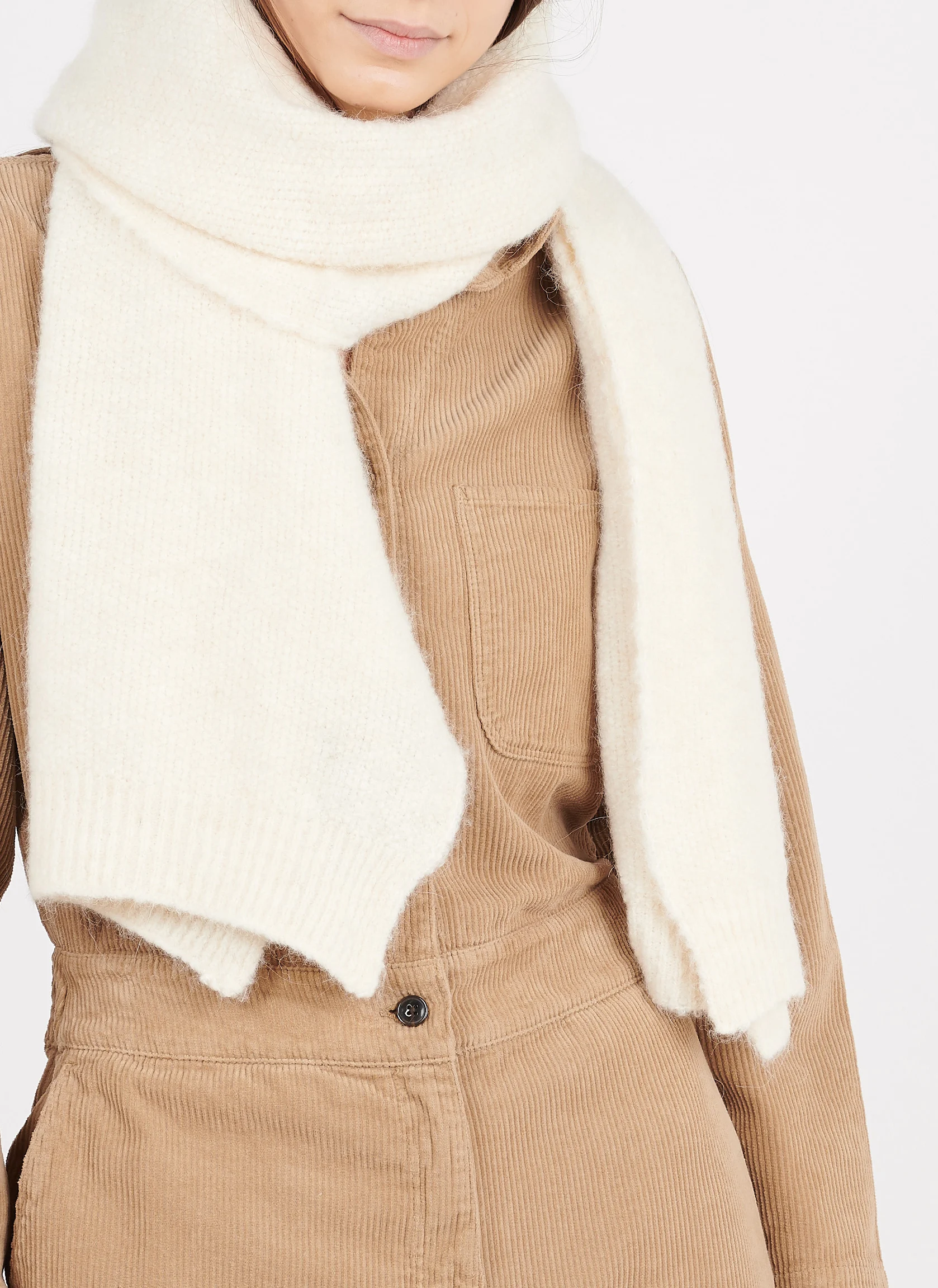 EAST - Écharpe en laine mélangée | Beige