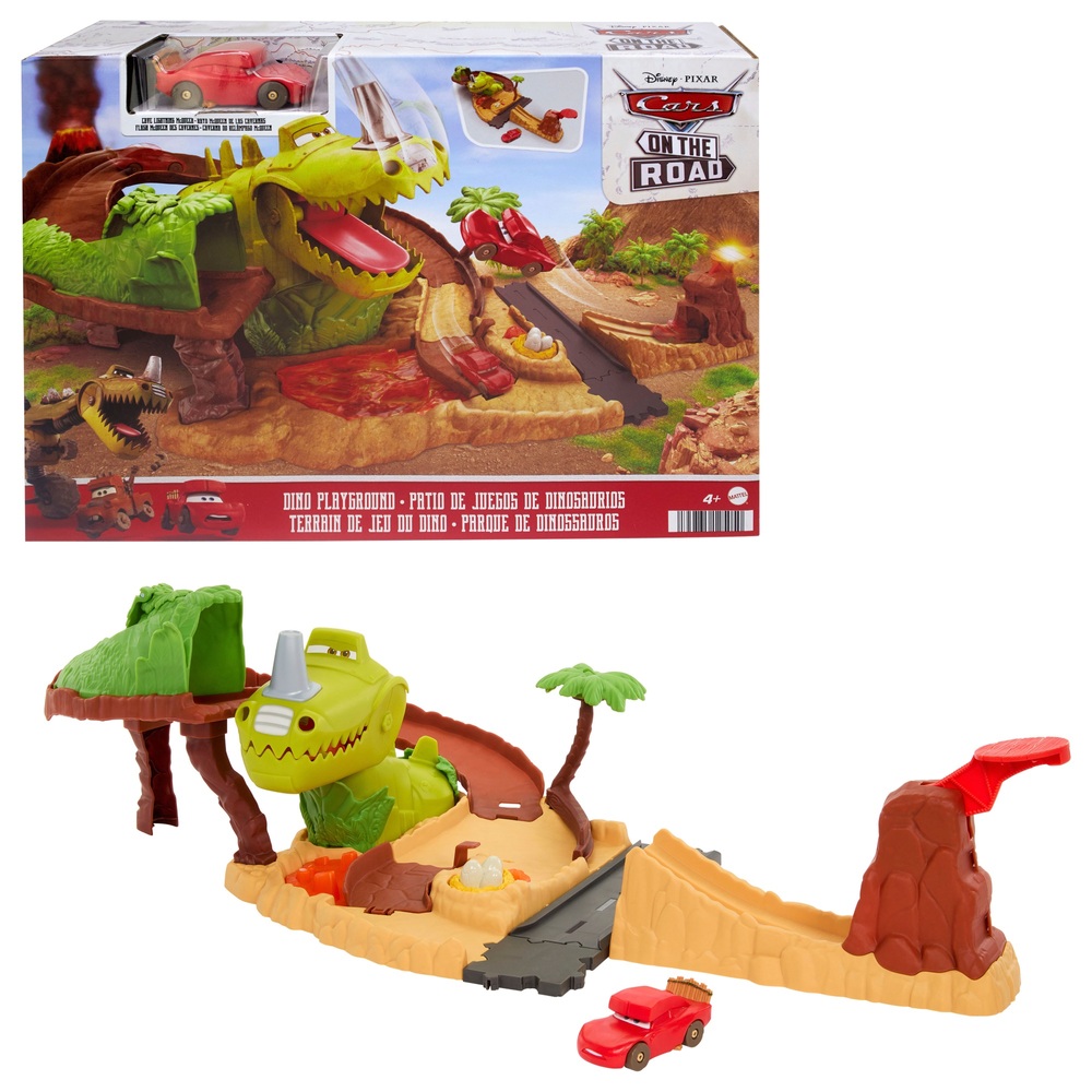 Pixar Cars On The Road Dinosaurier-Spielplatz-Spielset