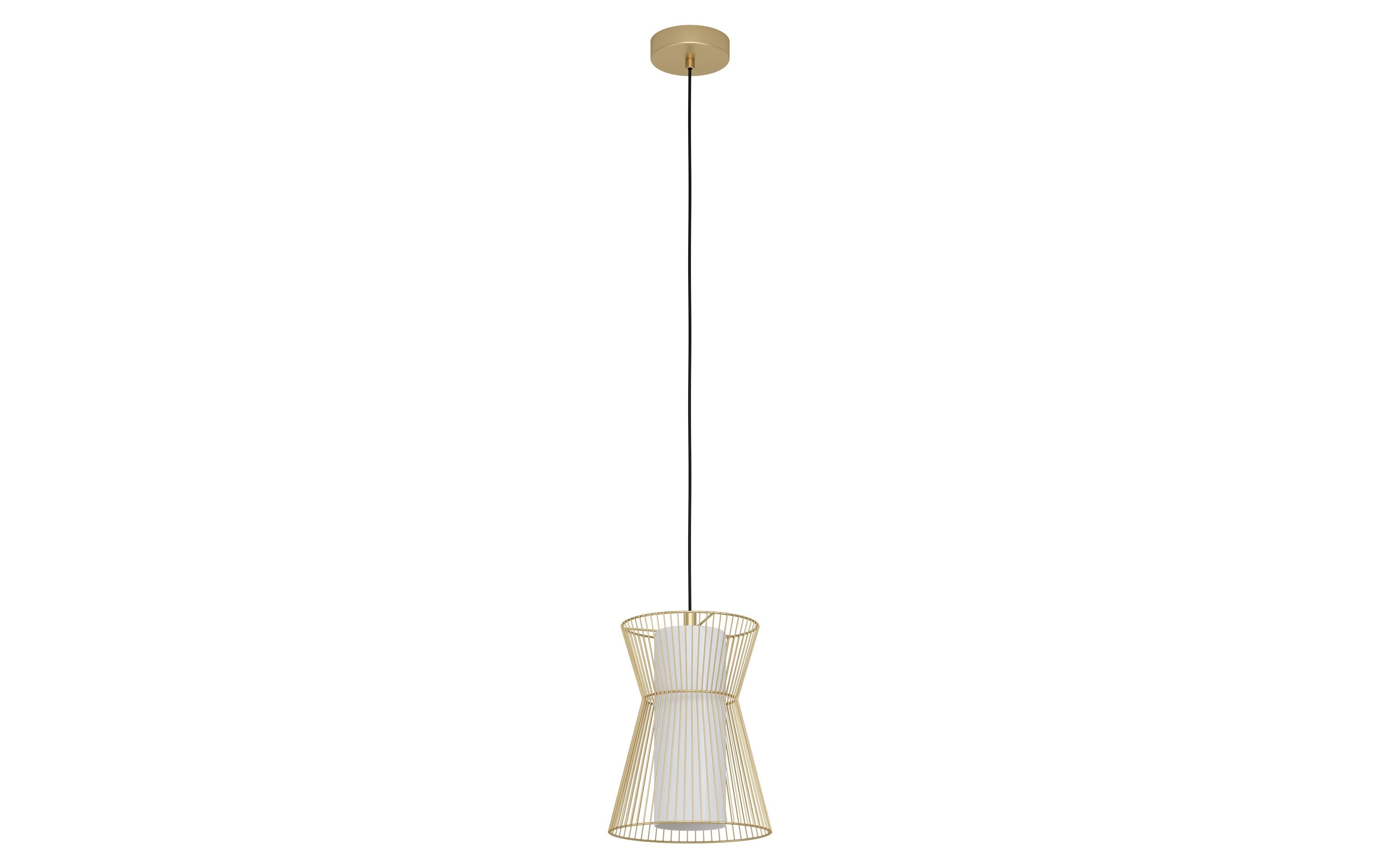 Pendelleuchte MASETA 1x E27 Gold/WeissHängeleuchte