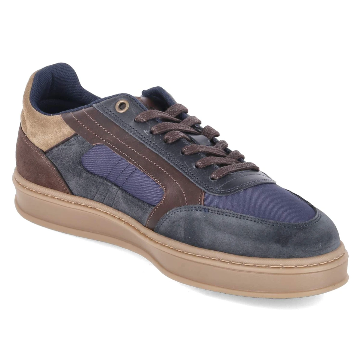 BullboxerLow Sneaker - Navy-Brown