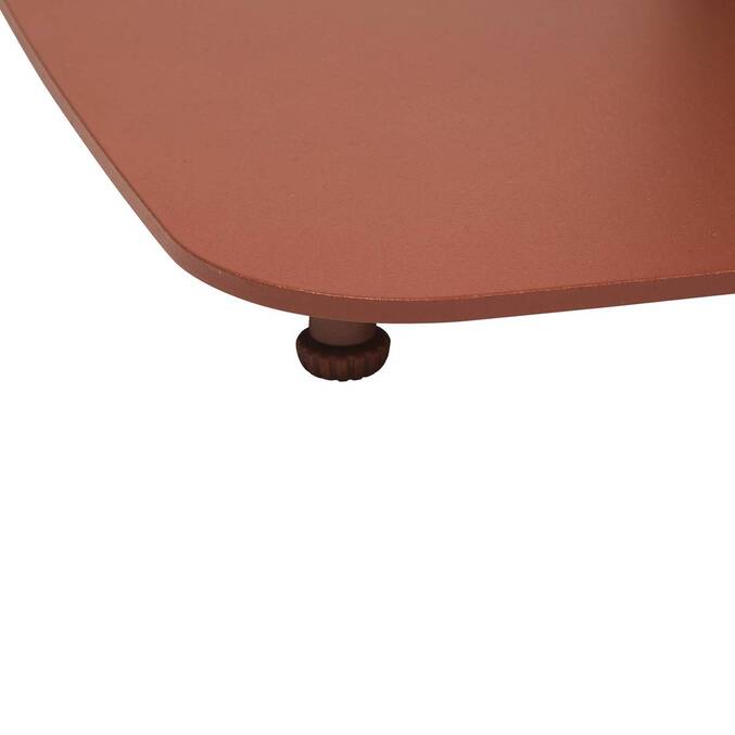 Table de jardin carrée ALEGORIA Acajou