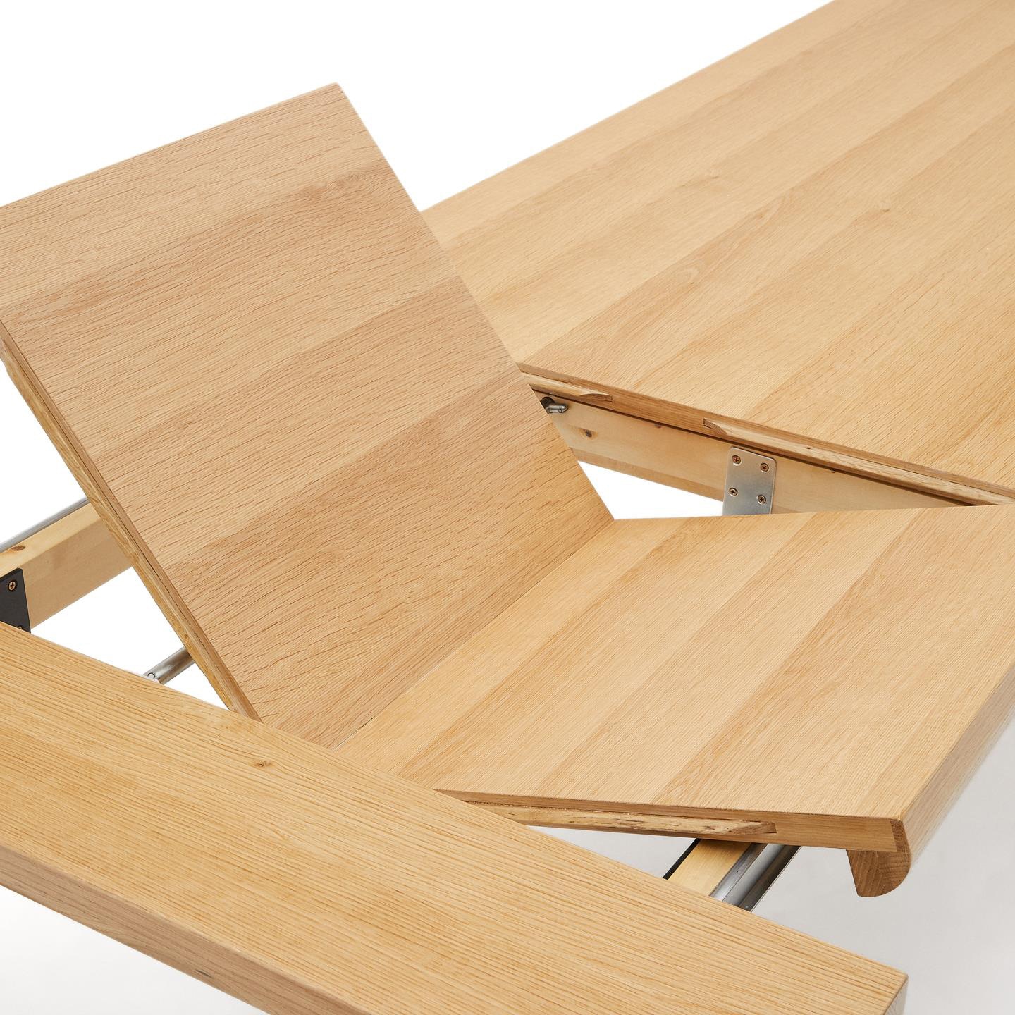 Kave Home Esstisch JONDAL 200(280) x 100 cm Naturfarben