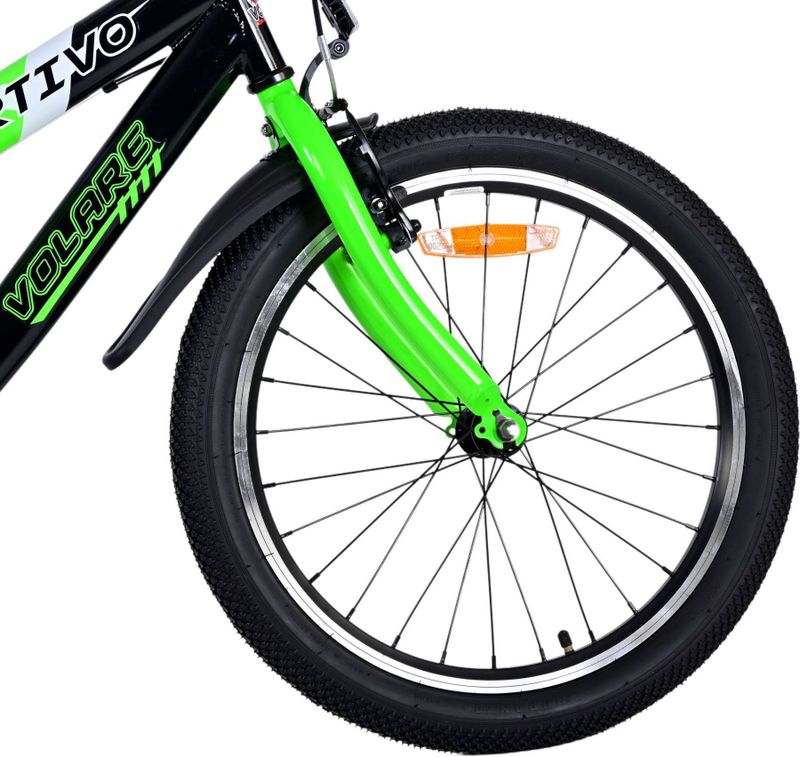 Volare - Sportivo - Kinderfiets - Groen - 20 Inch - Twee Handremmen