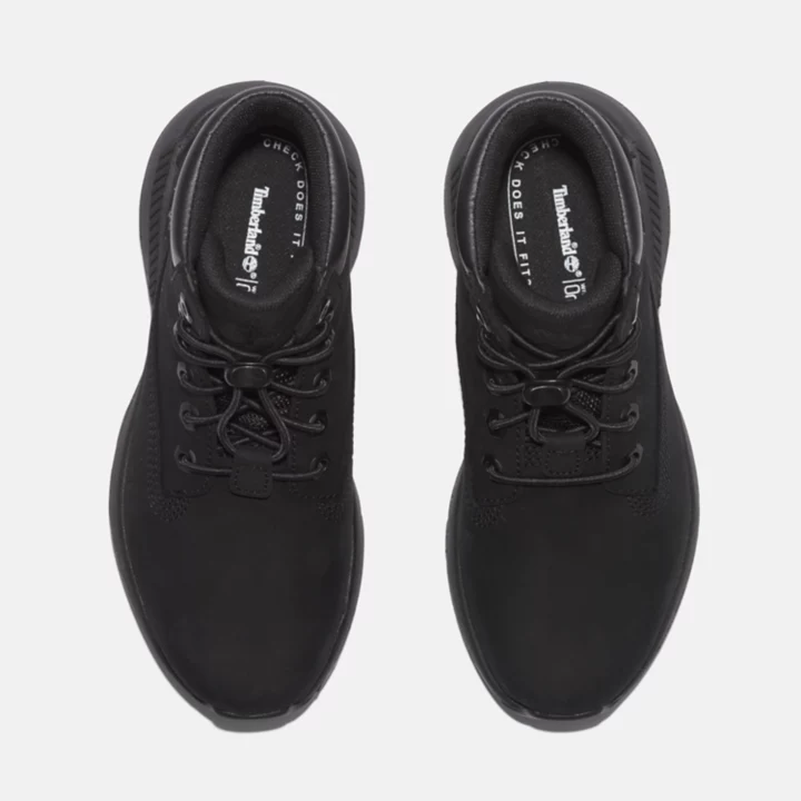 Bota Killington Trekker de 6 polegadas para jovens na cor preta.