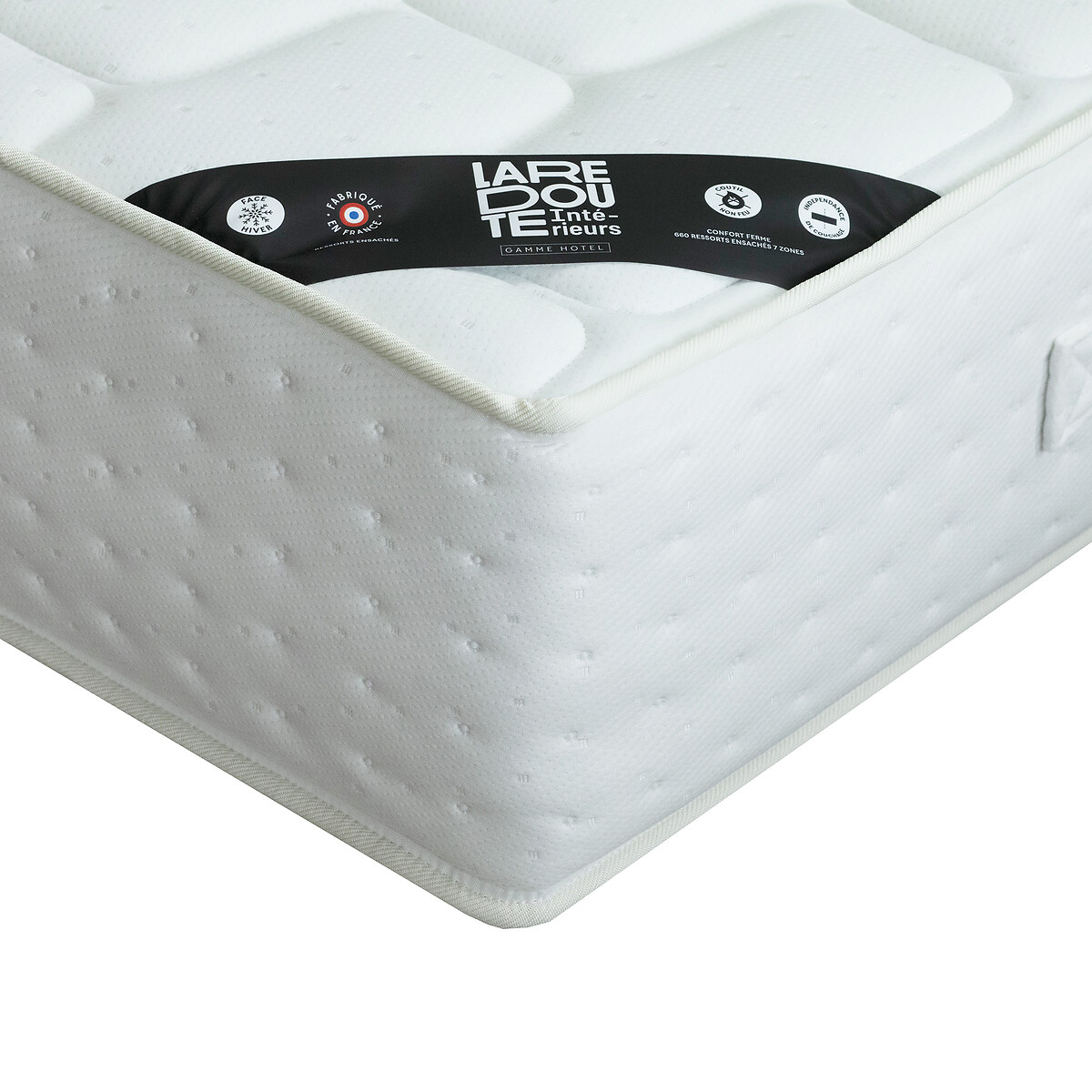 LA REDOUTE INTERIEURS<br>Colchão de molas ensacadas, 7 zonas, tratamento ignífugo