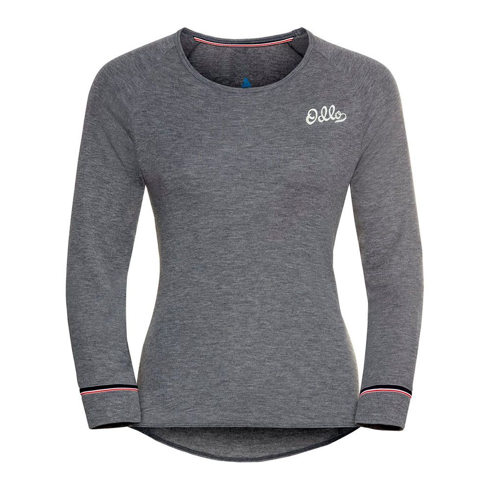 Odlo ACTIVE WARM ORIGINALS ECO - Sous-couche Femme odlo steel grey melange