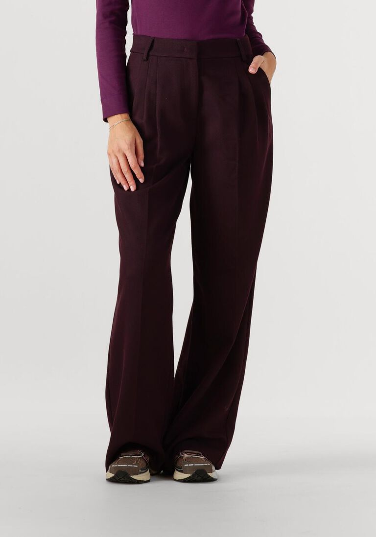 bordeaux co'couture wijde broek almira pleat long pant
