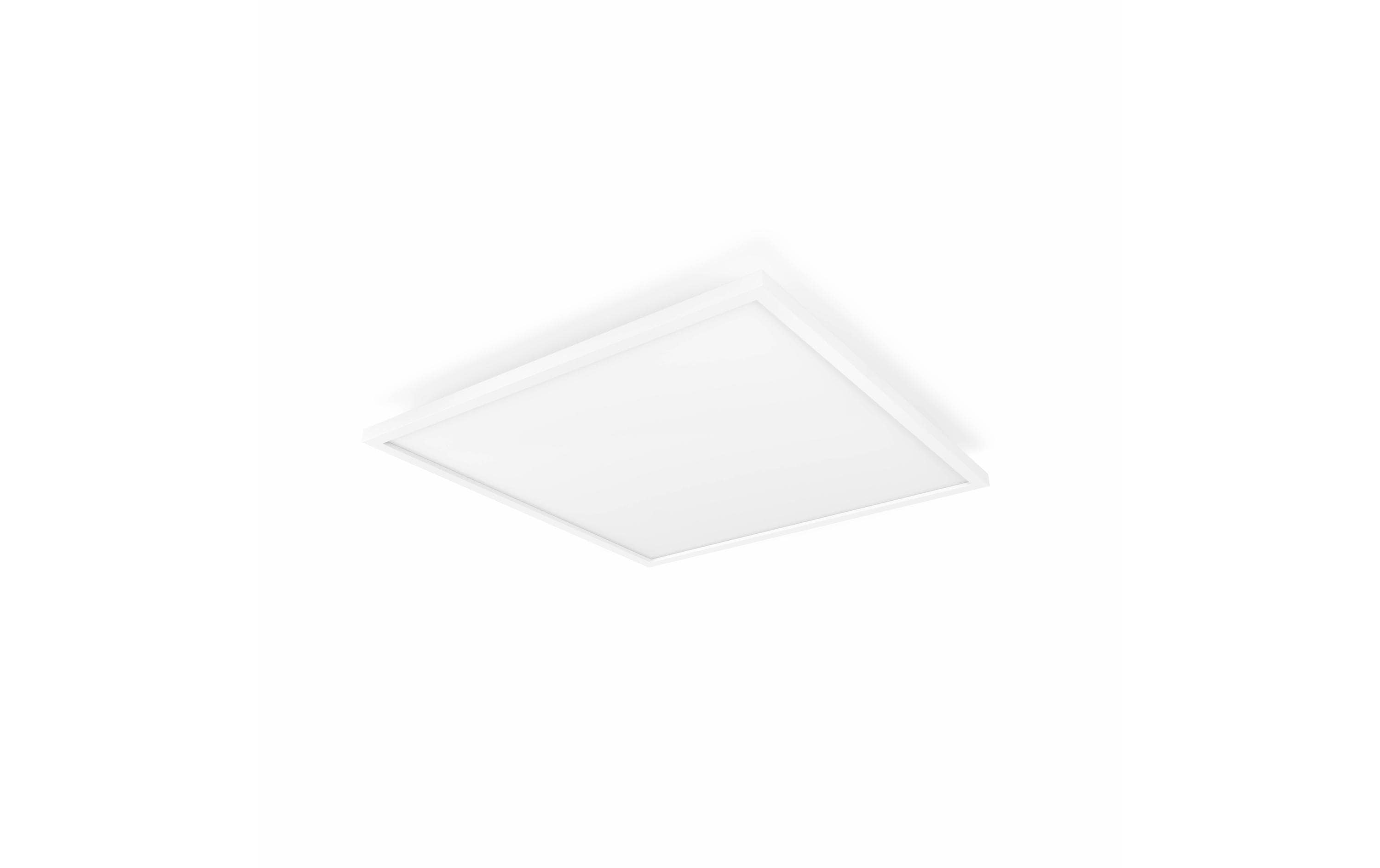 White Ambiance Aurelle Panelleuchte 30 x 30 Weiss + Dimmer<br>Flaches Hue Panel