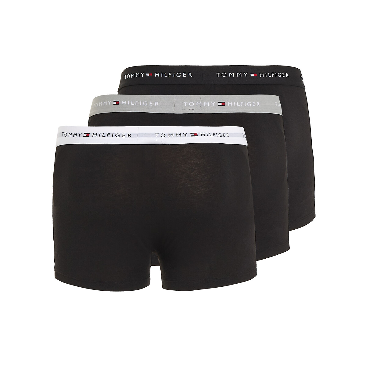 TOMMY HILFIGER<br>Conjunto de 3 cuecas boxer lisas