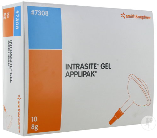 Smith&Nephew Intrasite Gel Applipak Hydrogel Pièces 10x8g (7308)