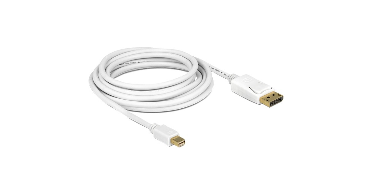 DeLOCKMini DisplayPort > DisplayPort adapter  (Wit, 5 meter)