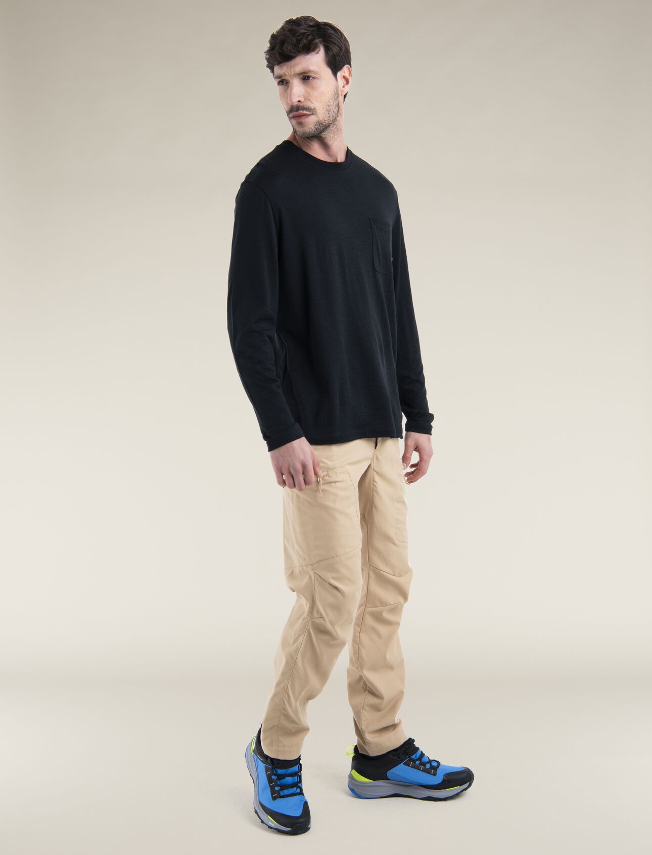 Merino 150 Tech Lite III LS Relaxed Herre Black