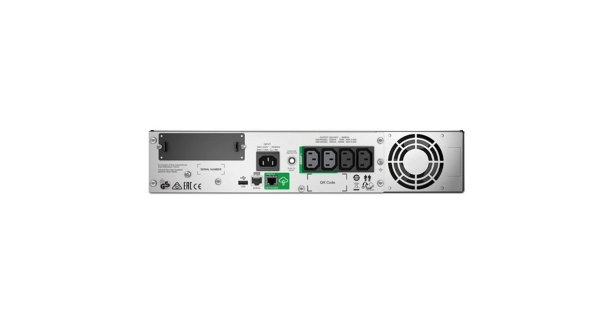 APCSmart-UPS 1000VA LCD RM 2U 230V met SmartConnect ups  (Zwart)