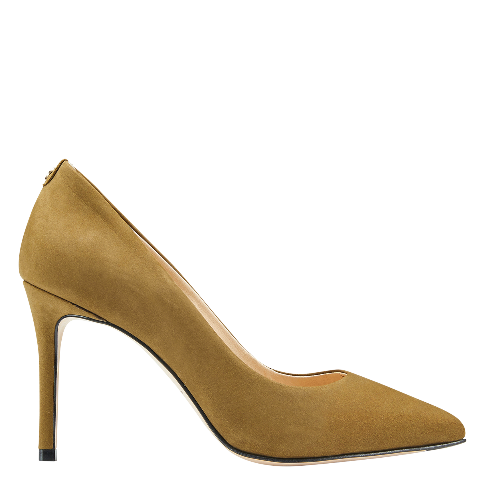 AZOA2 - Escarpins en cuir velours | Kaki