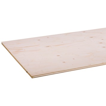 Multiplex underlayment vuren (Pellos Floor) tong en groef 244x59cm 18 mm