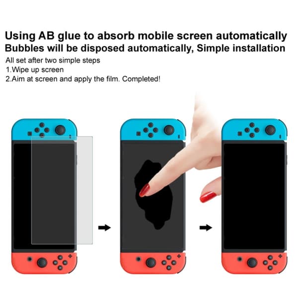 Herdet skjermbeskytter kompatibel med Nintendo Switch 2 med ultratynn design og høy hardhet