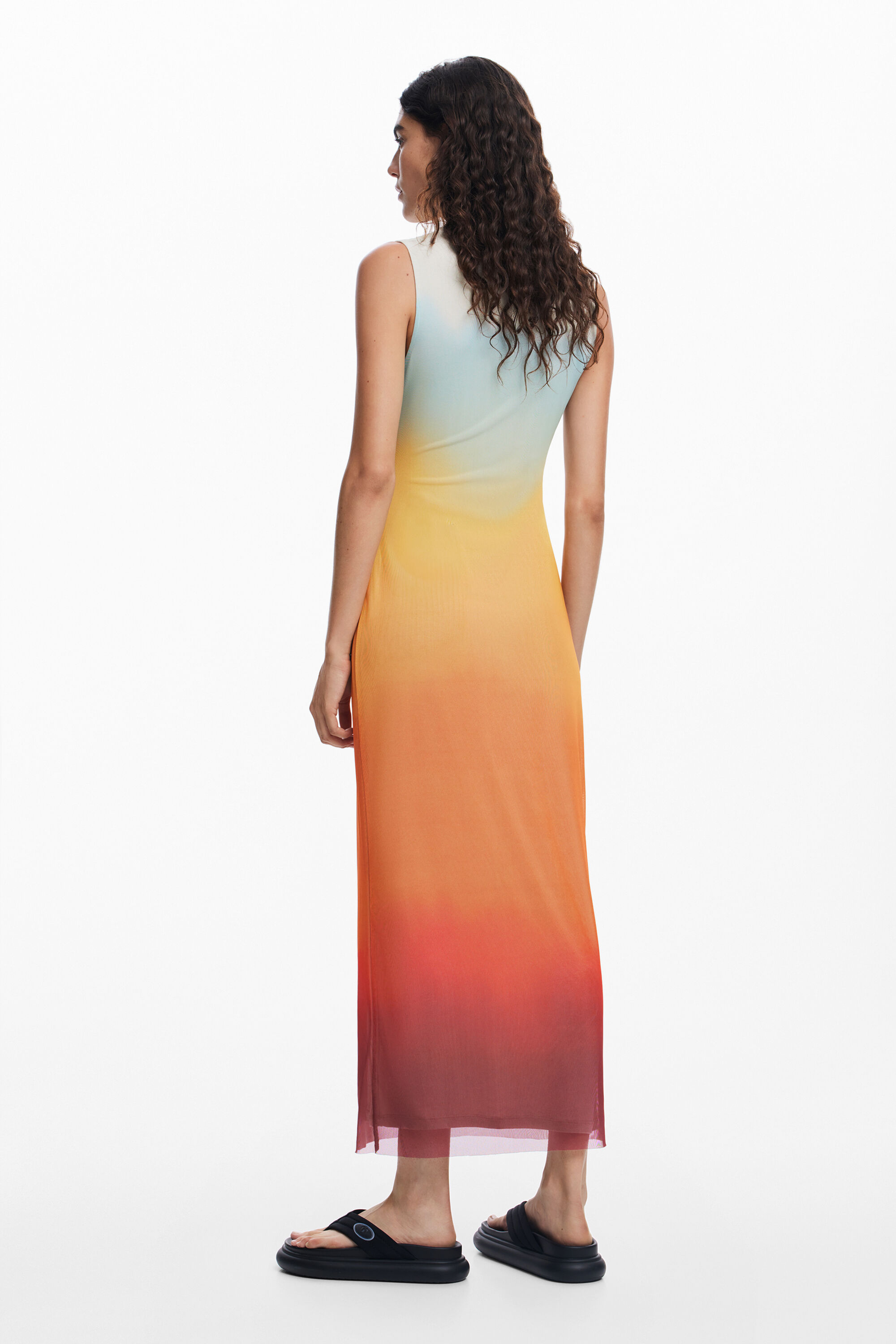 vestido de tule degradê