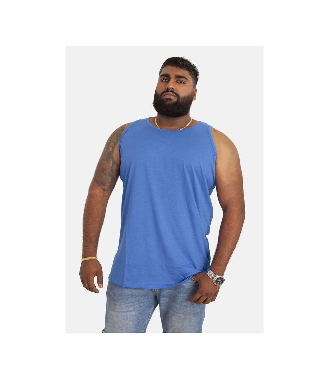 Duke - Débardeur FABIO - Homme (Grande taille) (Bleu) - UTDC172
