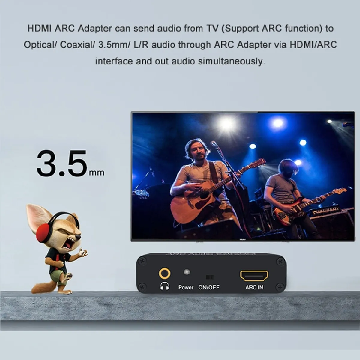 Universal ARC Aluminium HDMI Audio Extractor