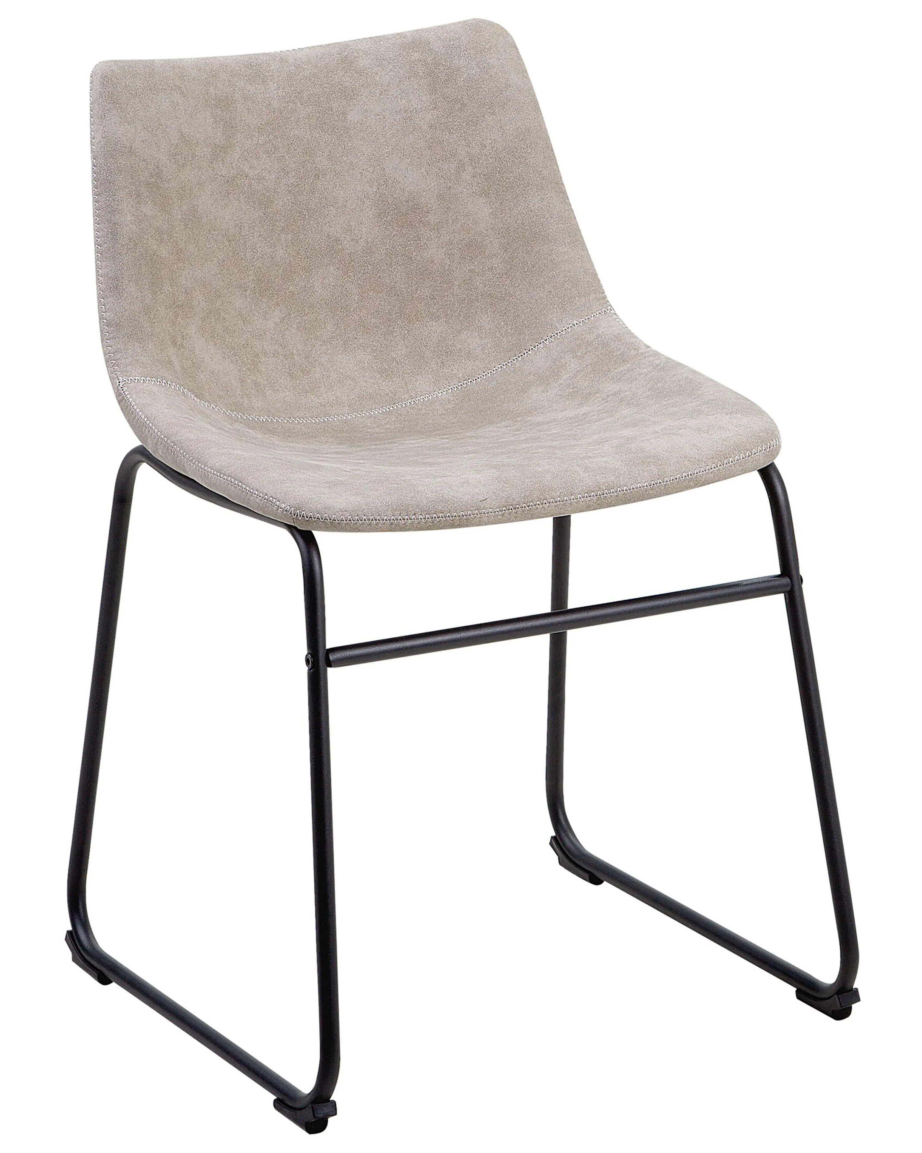 Set van 2 eetkamerstoelen BATAVIA Stof Beige