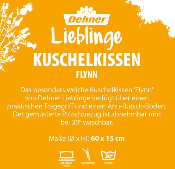 Dehner Lieblinge Kuschelkissen Flynn, rund,