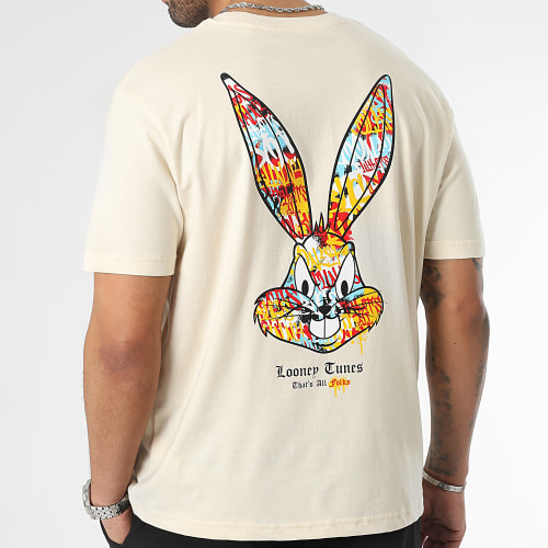 Tee Shirt Oversize Large Bugs Bunny Graff Beige