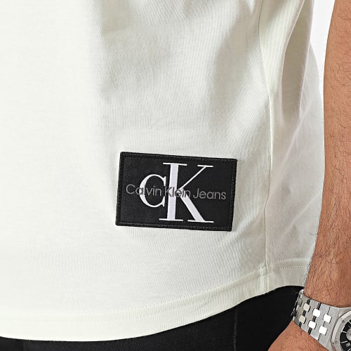 Tee Shirt Oversize Badge Round 3482 Vert Clair