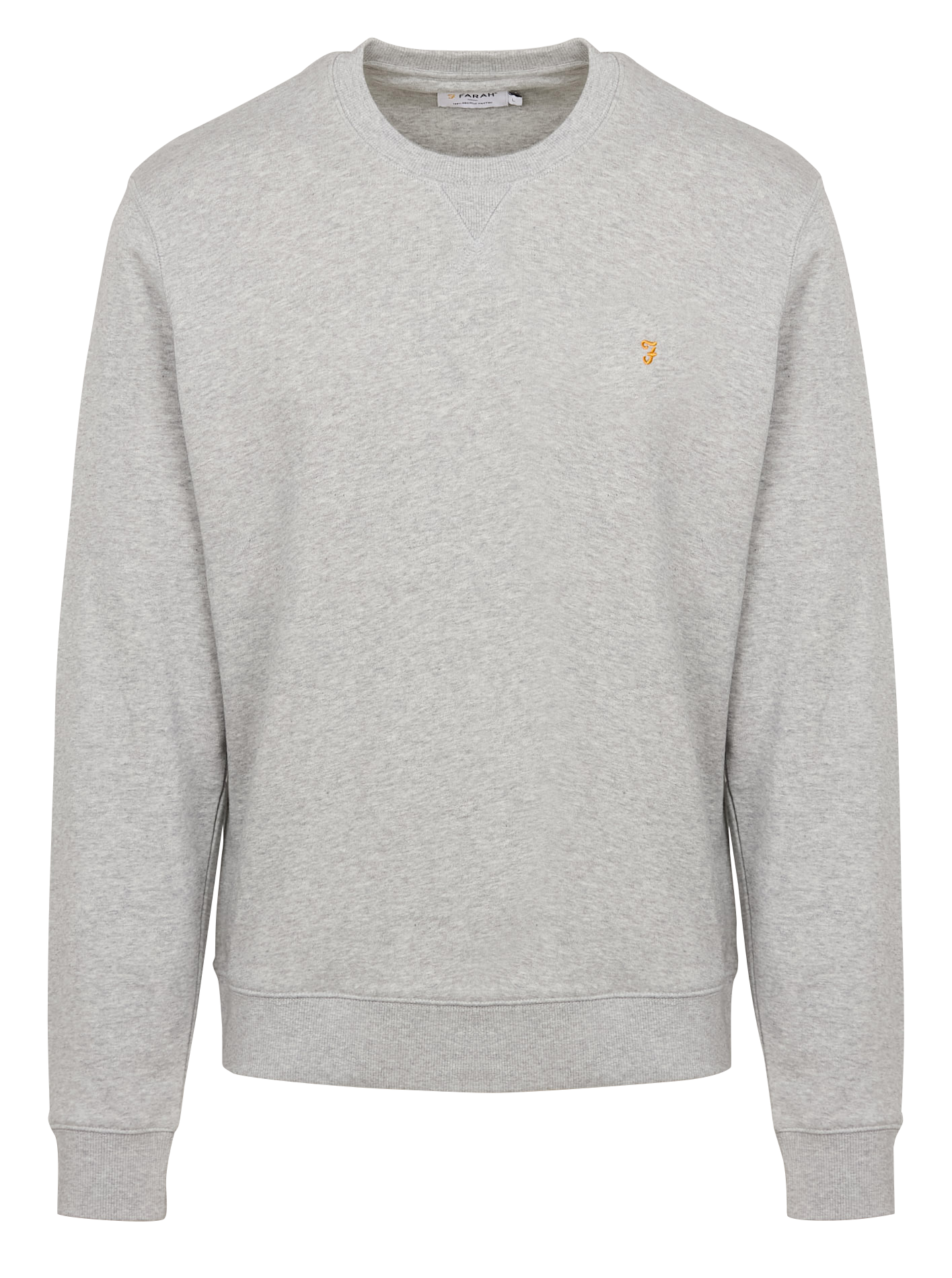 TIM - Sweat slim-fit col rond en coton bio | Argent