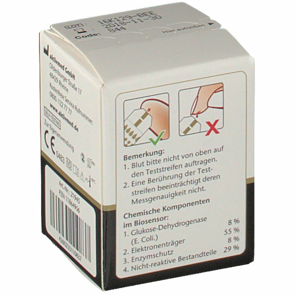 GlucoCheck GOLD Blutzuckerteststreifen
