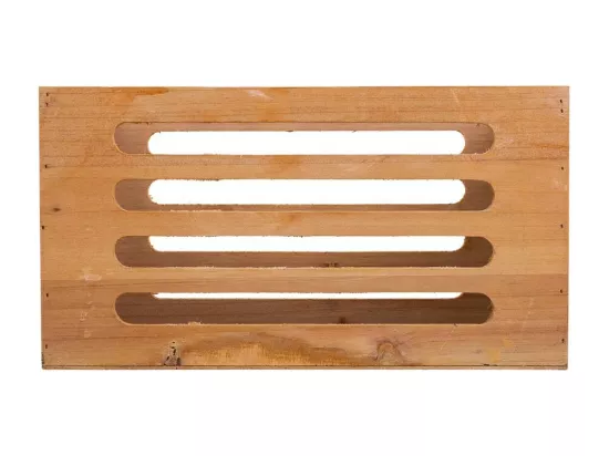 Ensemble de 3 boîtes en bois marron