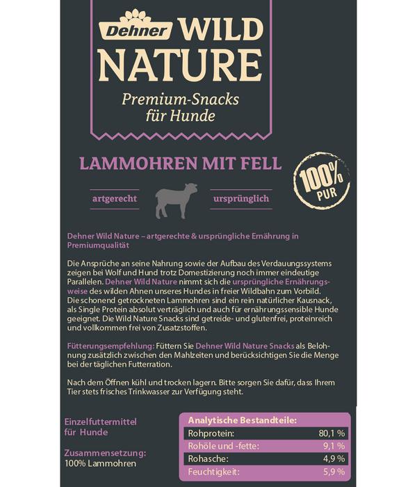 Dehner Wild Nature Hundesnack Lammohren mit