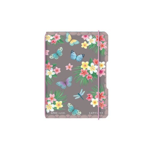 Herlitz flex notitieboek A6, 40 vel, gestippeld, Ladylike Butterflies, mybook
