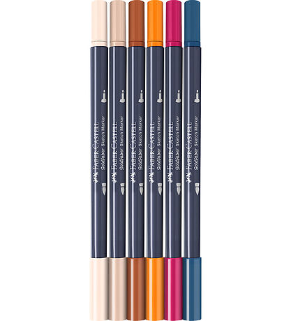 Faber-Castell Filzstifte - 6 st. - Goldfaber Sketch - Manga