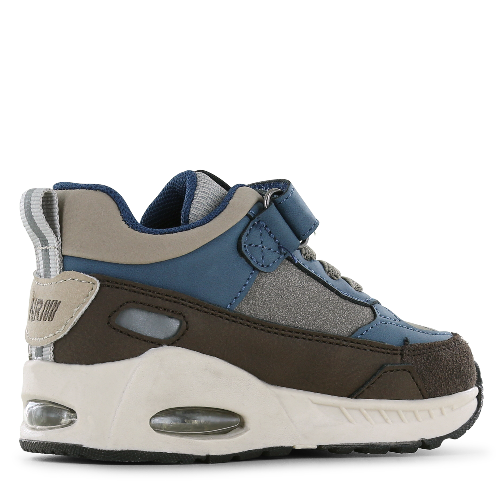 Shoesme blauw met bruine sneaker Microfiber nubuck, Suède | Jongens schoene