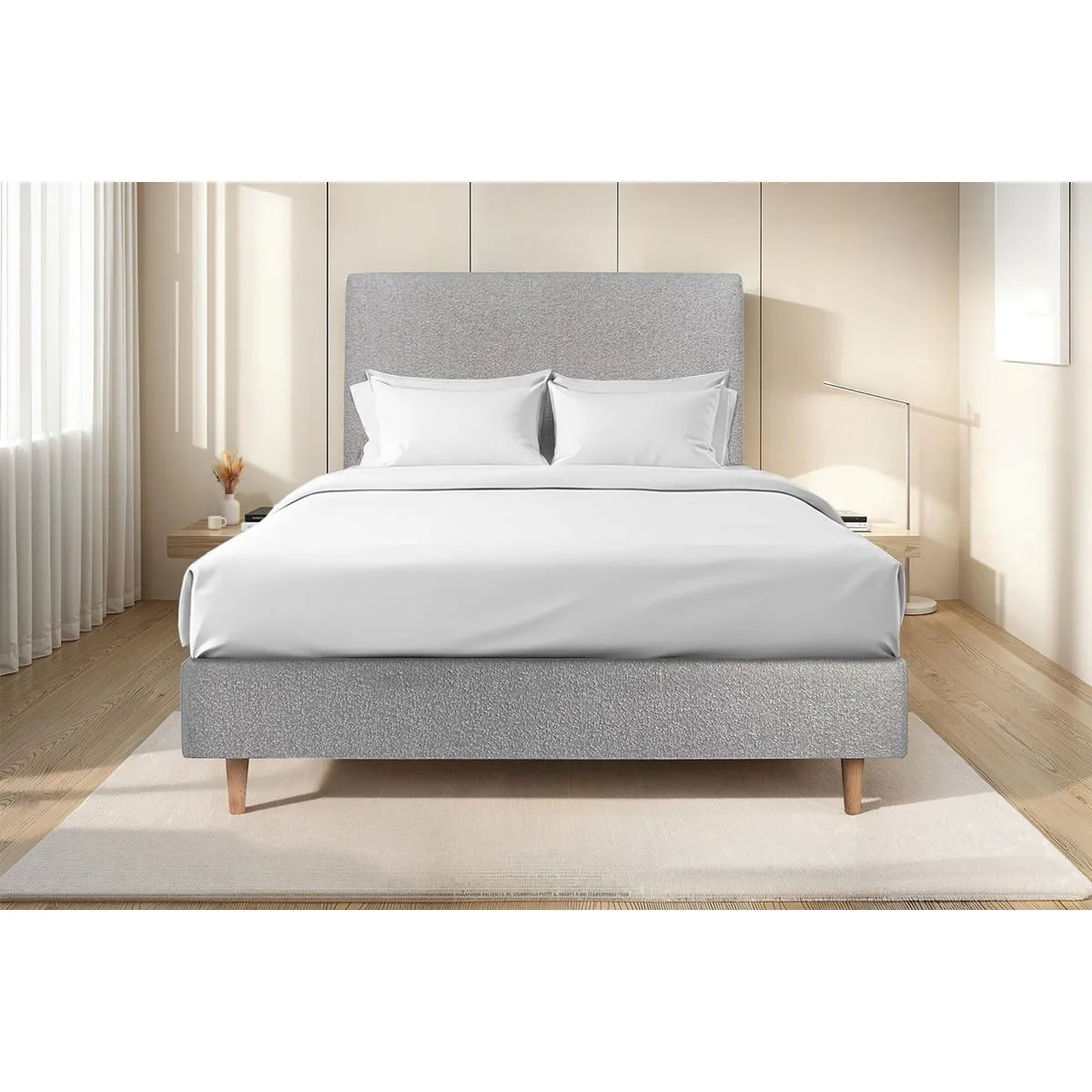 Sommeil de plomb SOMMEIL-DE-PLOMB Lit 135x190 - Gris