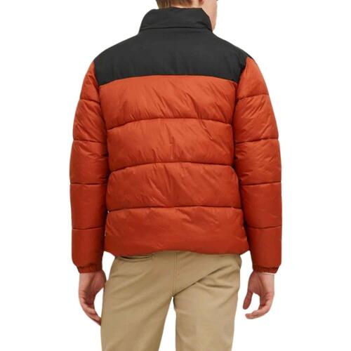 Jack & Jones - JJETOBY PUFFER COLLAR SN Naranja