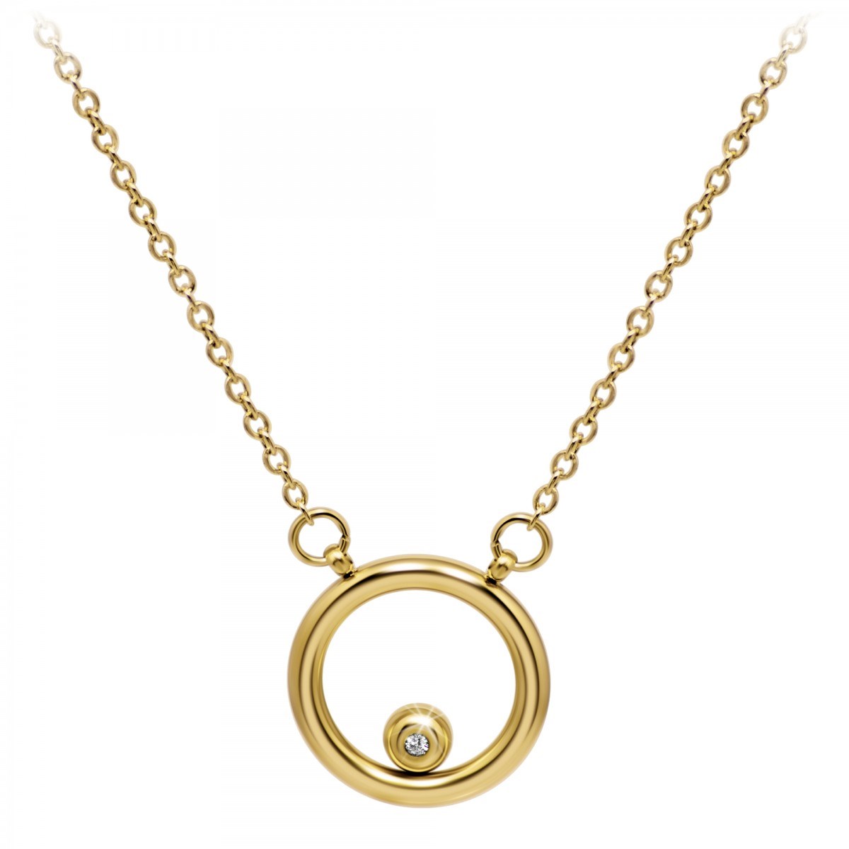 Collier par SC Bohème orné d'un véritable diamant blanc