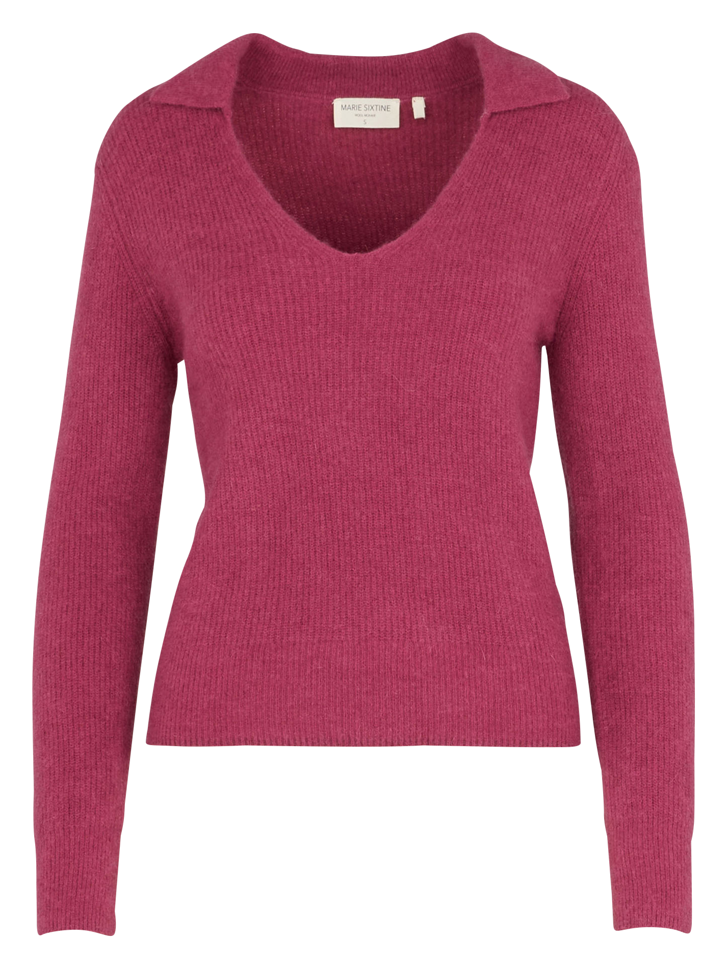 GERAUD - Pull ajusté en laine mélangée| Rose