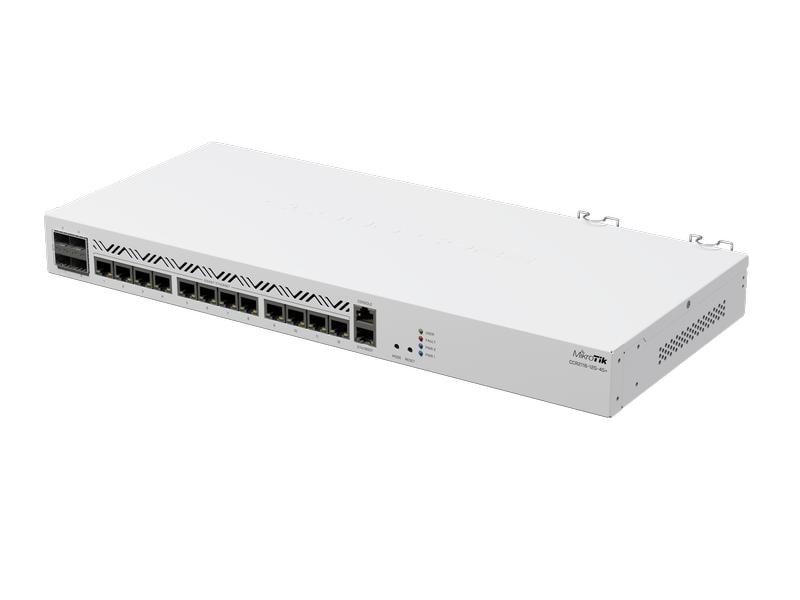MikroTik Router CCR2116-12G-4S Vergessen Sie CPU-Beschränkungen in 10G-Setups mit diesem leistungsstarken 16-Core-ARM-CPU-basierten CCR. Doppelte Leistung im Vergleich zu unserem vorherigen CCR mit 36 Kernen, 6-mal schnellere BGP-Leistung. Enthält ei