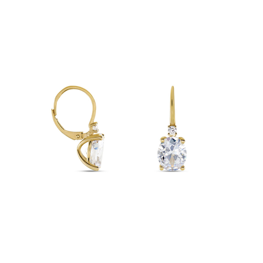 Boucles D'oreilles Plaqué Or Mirzel Oxydes De Zirconium