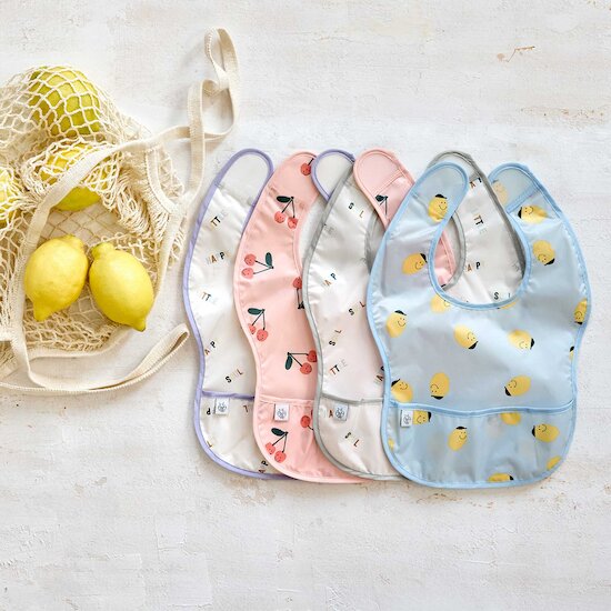 Happy Fruits Lot de 2 bavoirs avec poche   Citron        6-24 mois   de               Lässig