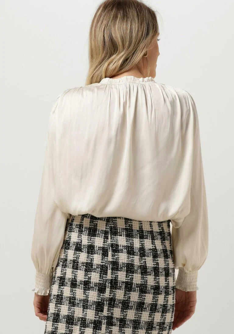 NEO NOIR gebroken wit neo noir blouse lucie satin blouse